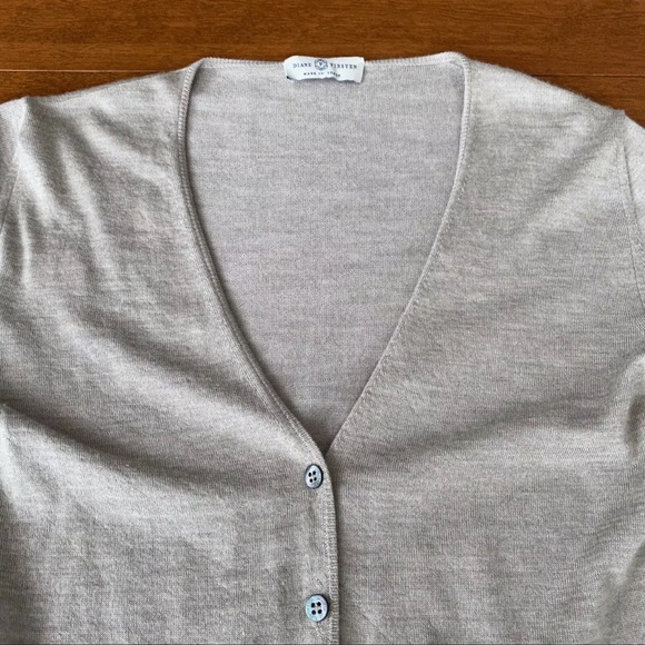Diane Firsten Cashmere Cardigan Sweater Button Front Size Small - Picture 8 of 12